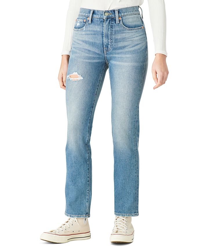 Lucky Brand High-Rise Zoe Straight-Leg Jeans - Macy's