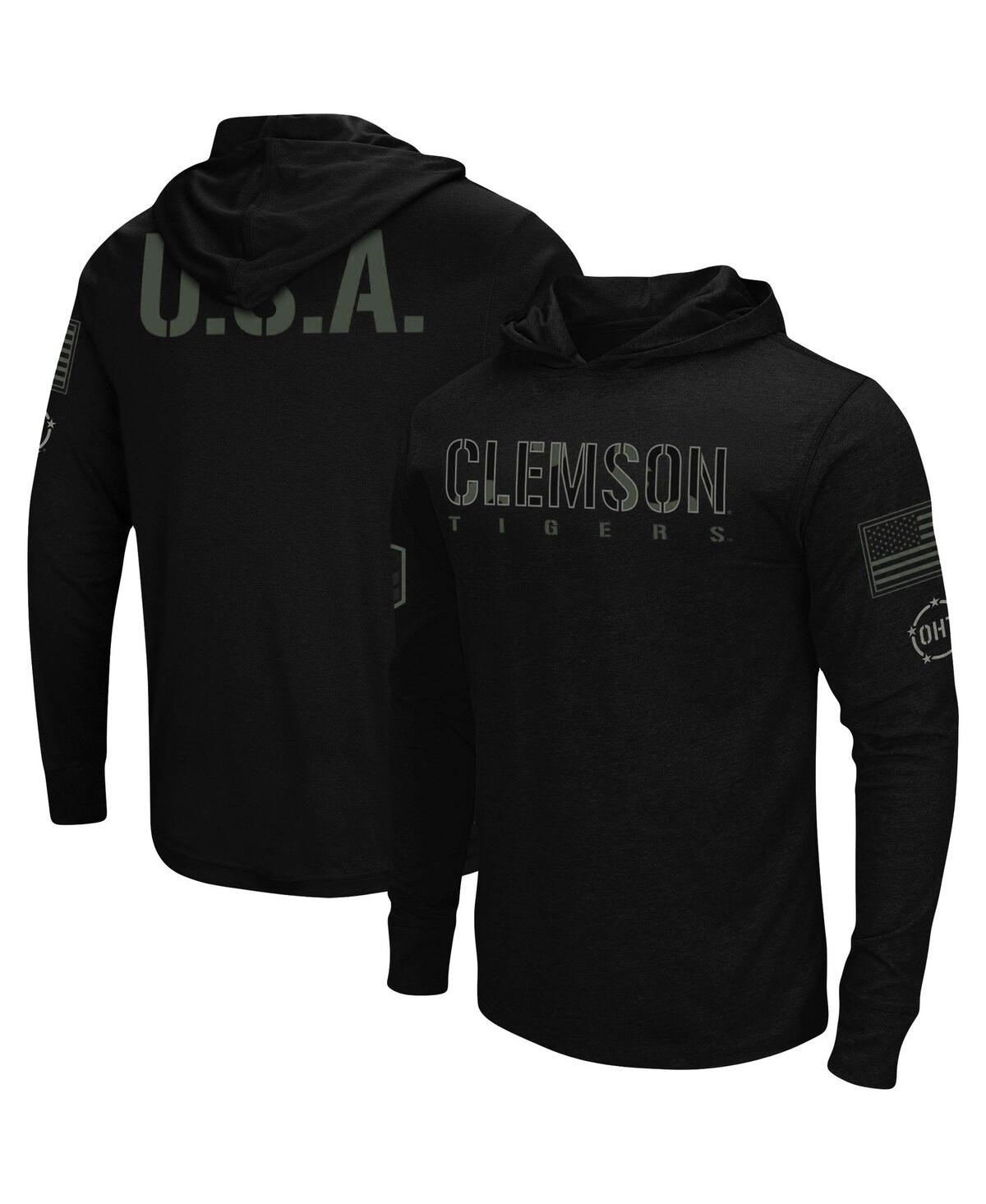 Men'sClemson Tigers Oht Military-Inspired Appreciation Hoodie Long Sleeve T-shirt - Black