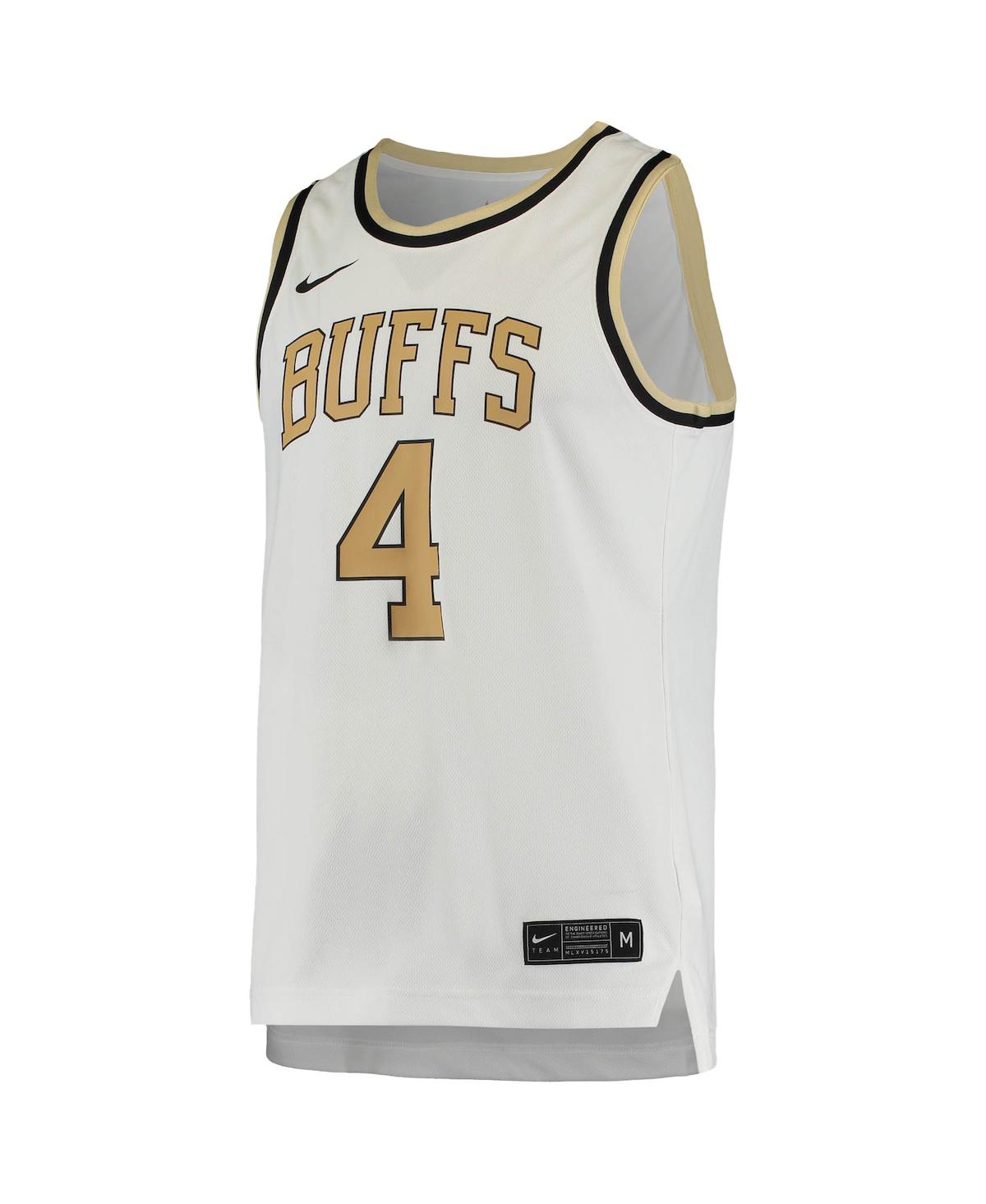 Men's 4Colorado Buffaloes Replica Basketball Jersey - White
