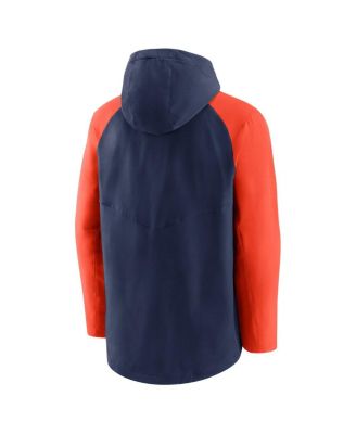 Men's Navy, Orange Houston Astros Authentic Collection Full-Zip Hoodie Performance Jacket