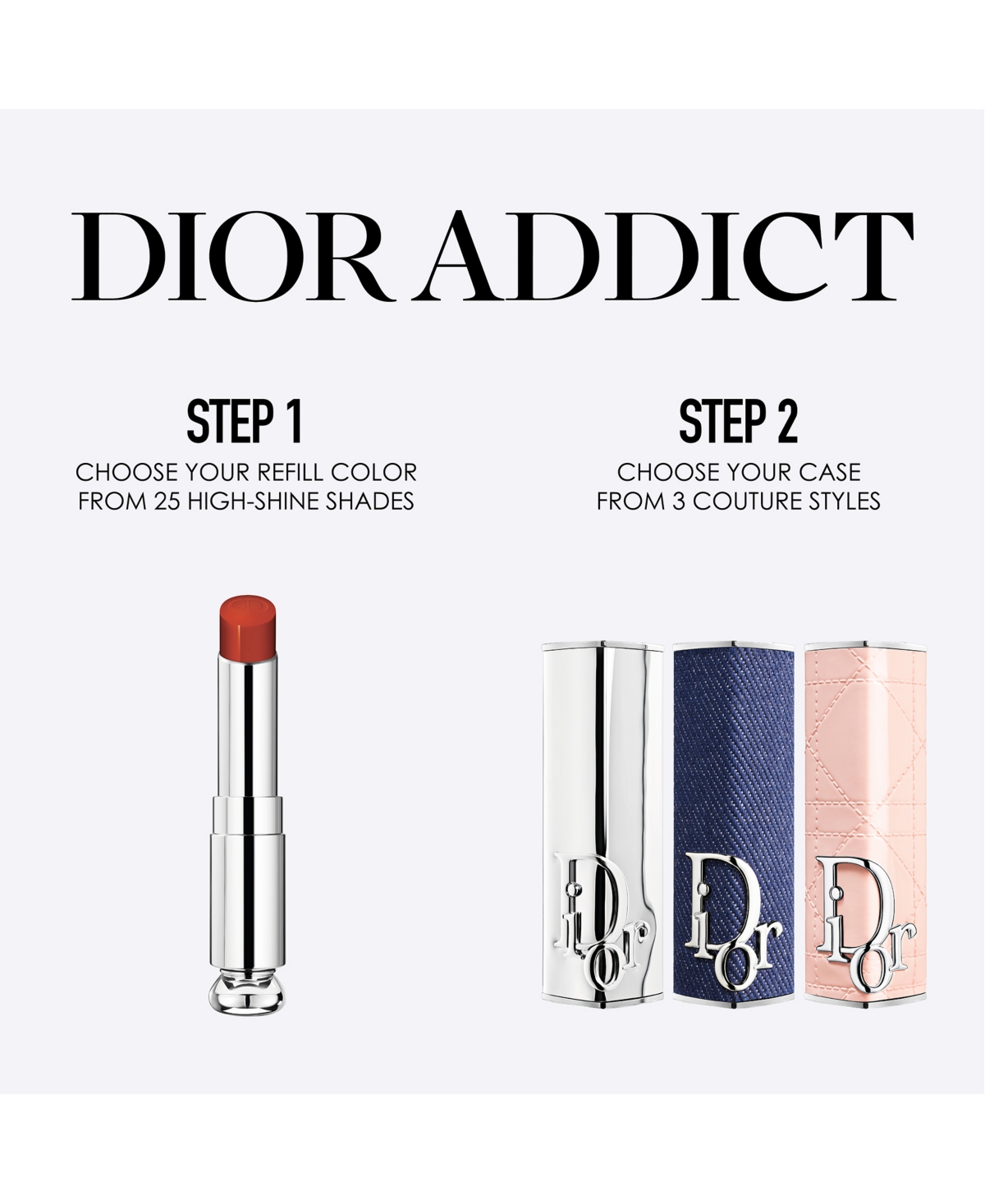 Shop Dior Addict Shine Lipstick Refill In Cherie (pink Rosewood)