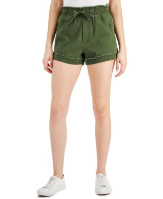Tinseltown Juniors' Cuffed Floral Denim 