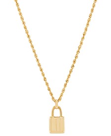 Padlock 18" Pendant Necklace in 10k Gold