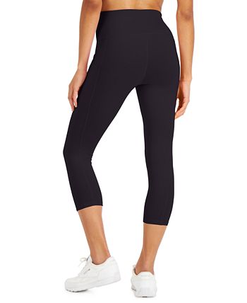 ID Ideology Women's Compression High-Rise Side-Pocket Cropped Leggings ...