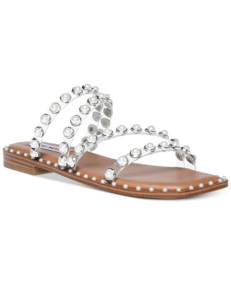 steve madden skyler studded tan sandals