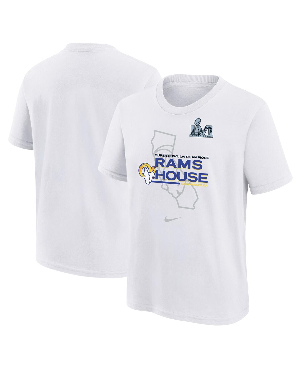 Big Boys NikeLos Angeles Rams Super Bowl Lvi Champions Hometown T-shirt - White