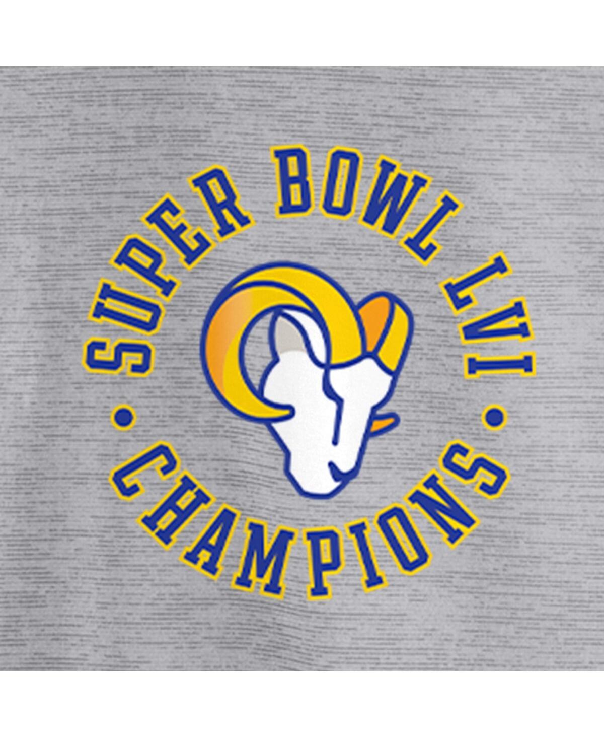 Men's FanaticsLos Angeles Rams Super Bowl Lvi Champions Polo - Gray