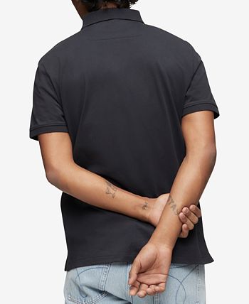 Cotton Regular-Fit Smooth Men\'s Macy\'s Logo Monogram Polo Klein Calvin - Shirt