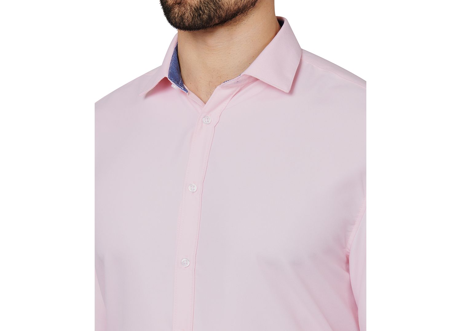 Men's Regular Fit Solid Wrinkle Free Performance Dress Shirt