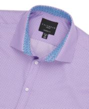 Macy's purple dress shirt top
