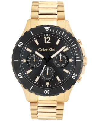 Calvin Klein - Men's Gold-Tone Bracelet Watch 44mm