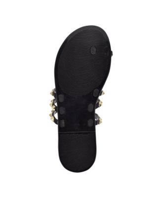 【NINE WEST】Cartee Jelly サンダル Nine West Women's Cartee Jelly Studded Strappy Sandals - Macy's