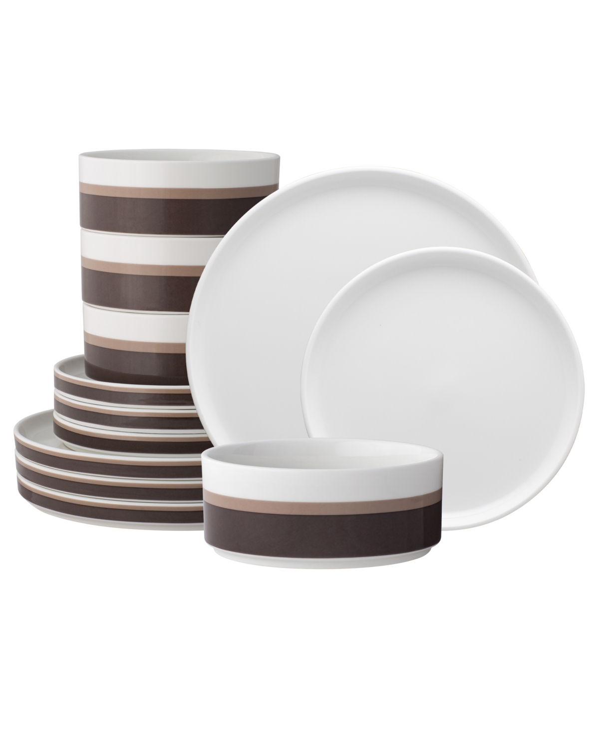 Noritake ColorStax Stripe 12 Piece Dinnerware Set