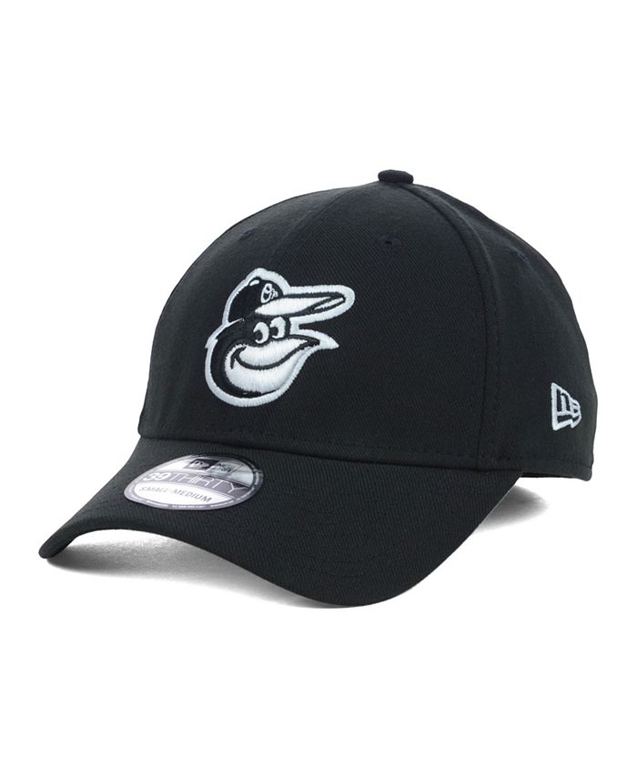 New Era Baltimore Orioles Black and White Classic 39THIRTY Stretch ...
