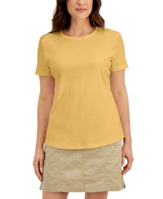 Karen Scott - Cotton Short-Sleeve Crewneck Top