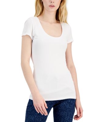 INC International Concepts - Short Sleeve Scoop Neck T-Shirt