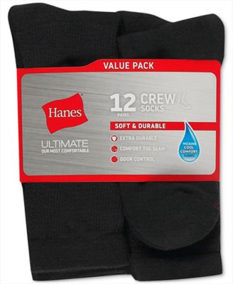 Men's 12-Pk. Ultimate Crew Socks