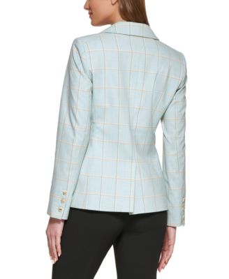 dkny plaid blazer