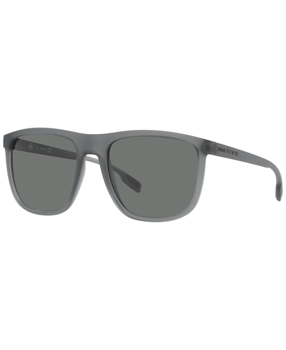Native Eyewear Native Unisex Polarized Sunglasses, Xd9036 Mesa 57 In Matte Smoke Crystal