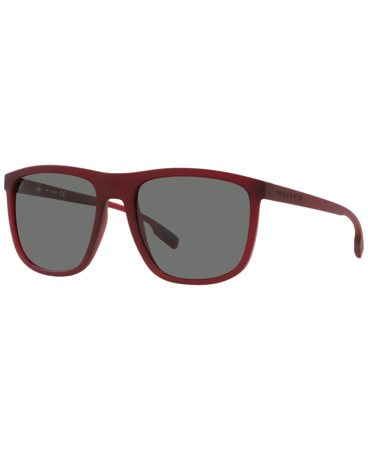 Native Eyewear Native Unisex Polarized Sunglasses, Xd9036 Mesa 57 In Matte Red Rock