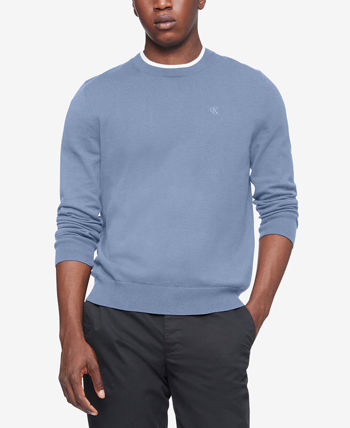 Calvin Klein Men's Logo Crewneck Sweater & Reviews - Sweaters - Men - Macy's