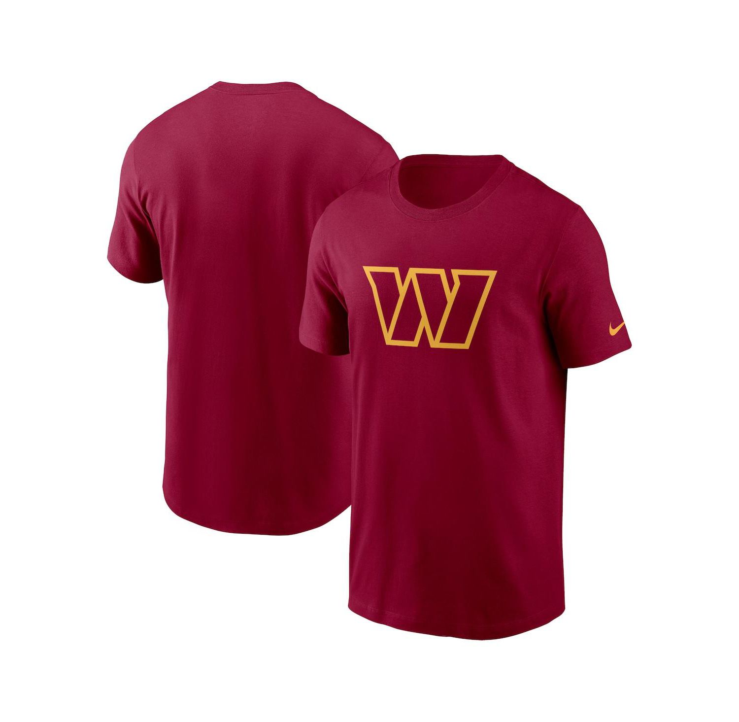 Men's Burgundy Washington Commanders Primary Logo T-shirt