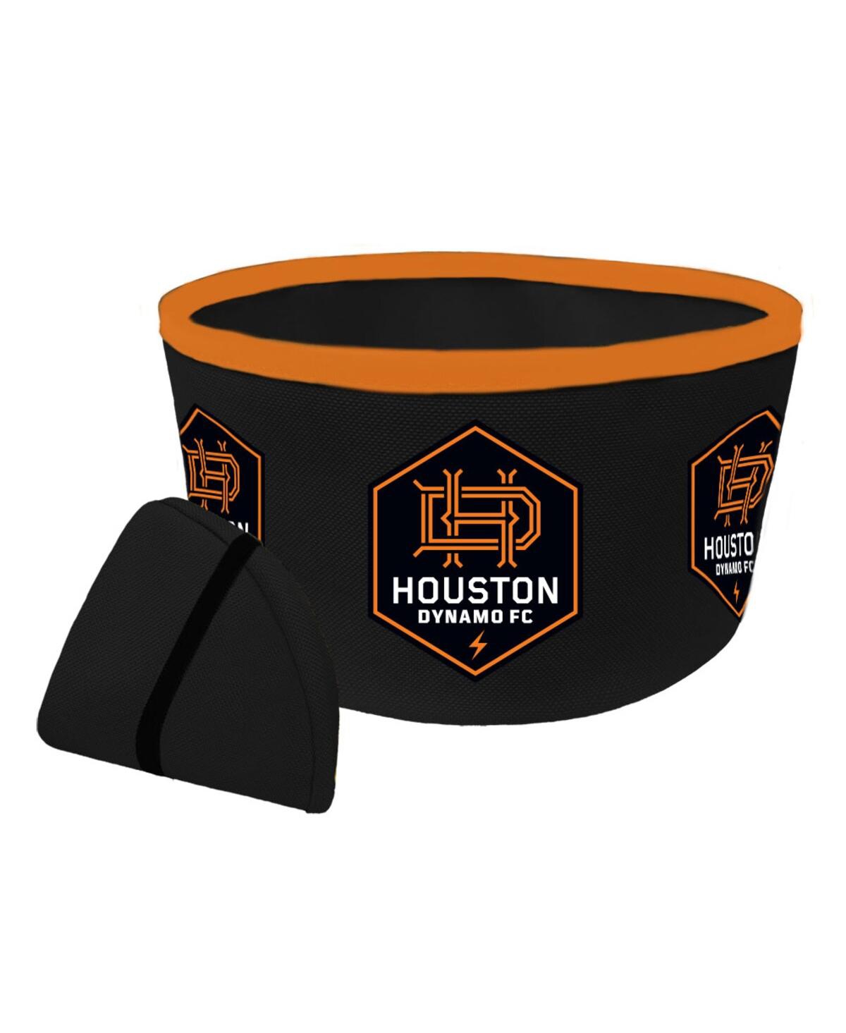 Houston Dynamo Fc Collapsible Travel Dog Bowl - Orange