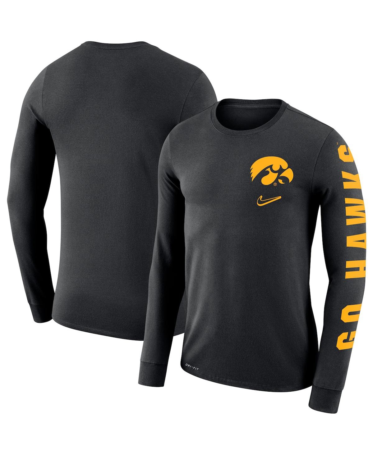 Men's Nike Black Iowa Hawkeyes Local Mantra Performance Long Sleeve T-shirt