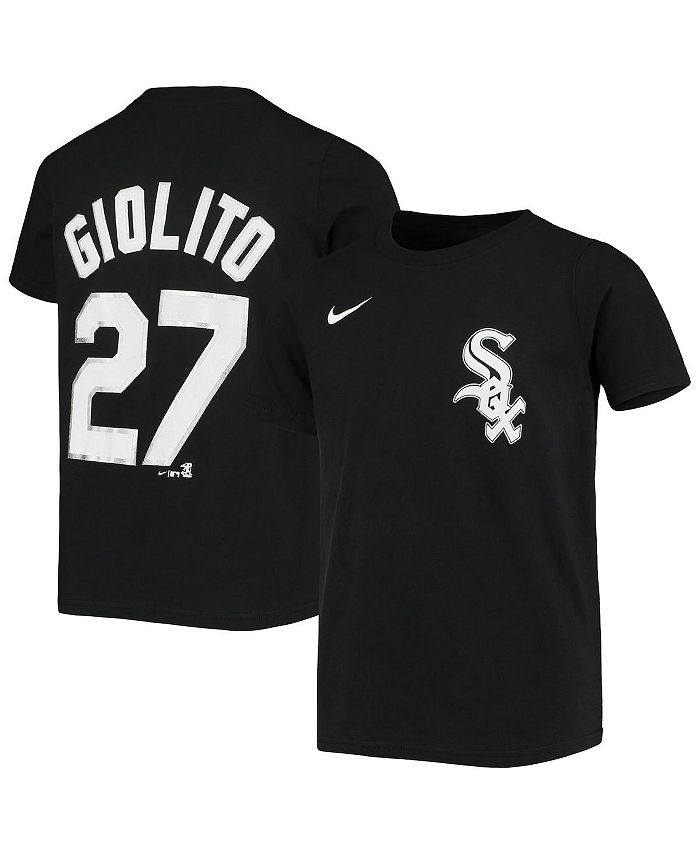 Nike Big Boys Lucas Giolito Black Chicago White Sox Player Name and Number  T-shirt - Macy's