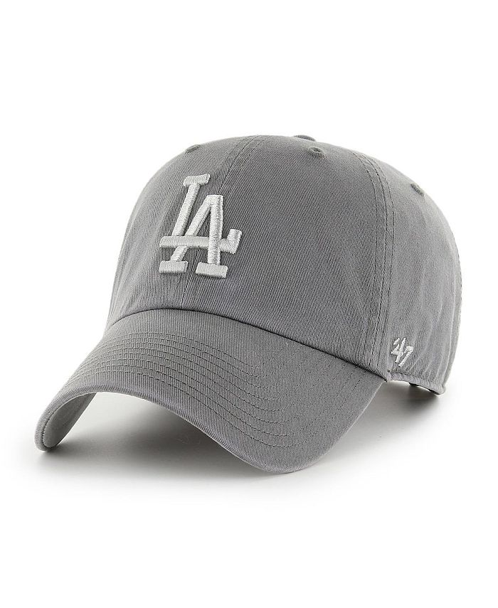 47 Brand Los Angeles Dodgers Black on Black CLEAN UP Cap - Macy's