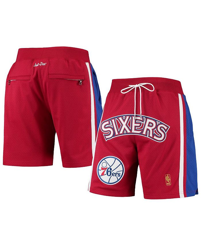 Mitchell & Ness Men's Red, Royal Philadelphia 76Ers 1996-97