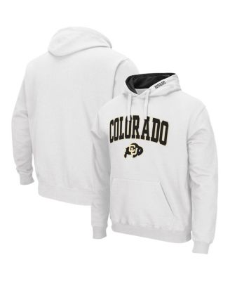 Men's White Colorado Buffaloes Arch and Logo 3.0 Pullover Hoodie
