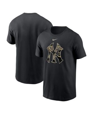 Men's Nike Black New York Yankees Team Camo Logo T-shirt