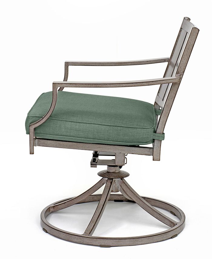 Agio Set of 6 Wayland Outdoor Swivel Chairs, Created for Macy's