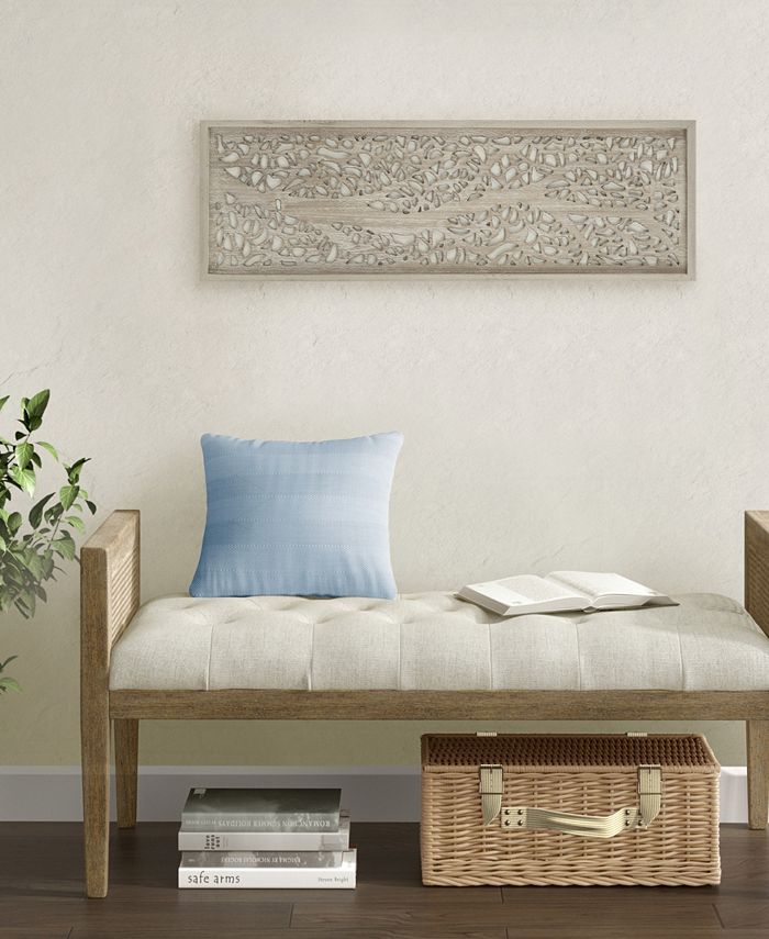 Madison Park Laurel Branches Carved Wood Panel Wall Decor Macy's