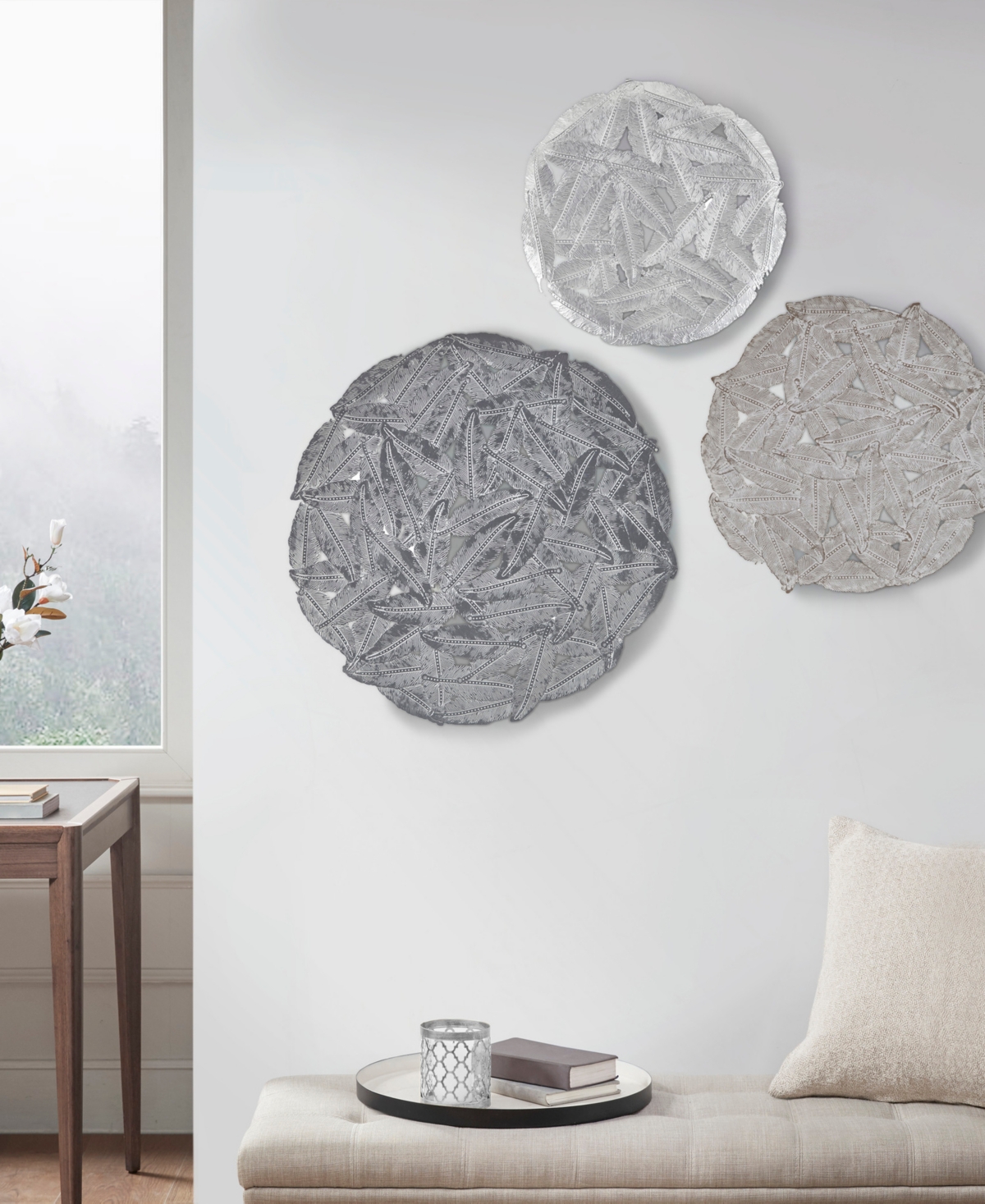 Madison Park Rossi Iron Painted Wall Decor, Set of 3 Piece
