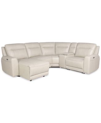 Furniture CLOSEOUT! Blairemoore Leather Sectional Collection, Created ...