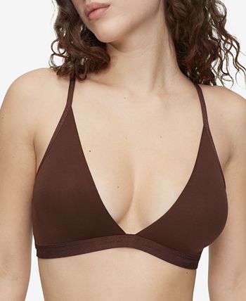 Calvin Klein Women's Form To Body Lightly Lined Triangle Bralette QF6758 -  Macy's