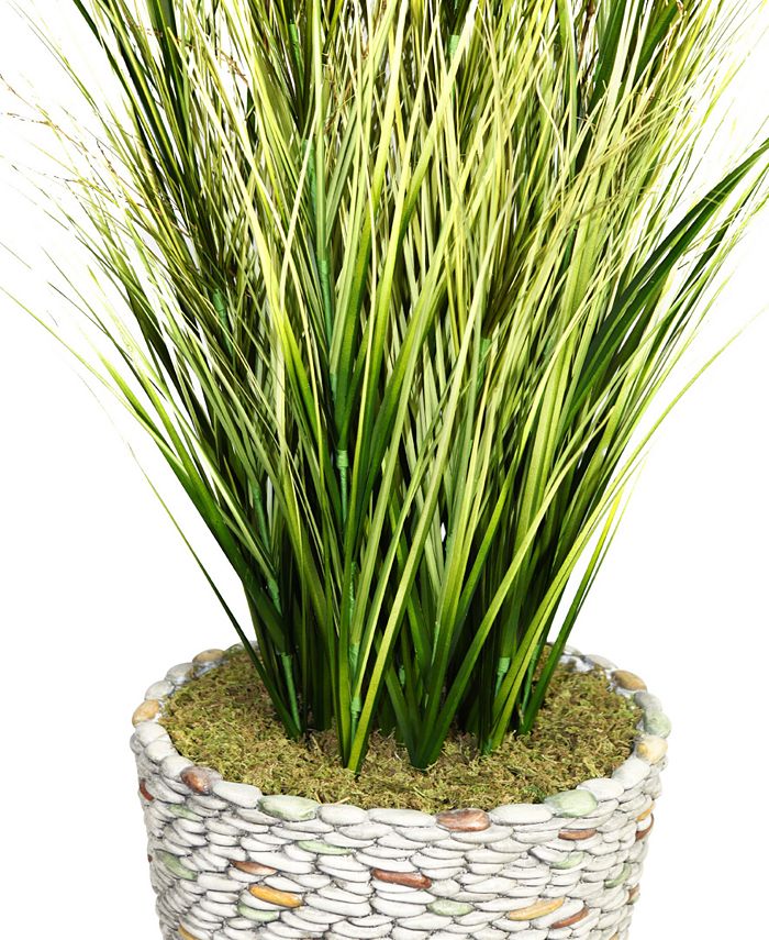 Vintage Home Artificial Faux Real Touch 74" Tall Onion Grass With Twigs