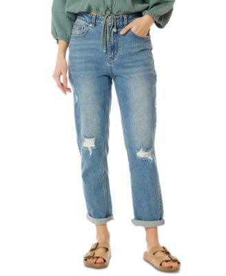 UNIONBAY Juniors' Destructed High-Waist 