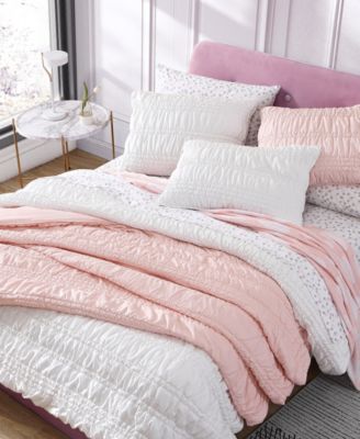 Closeout Betsey Johnson Boudoir Solid Quilt Set Collection Bedding