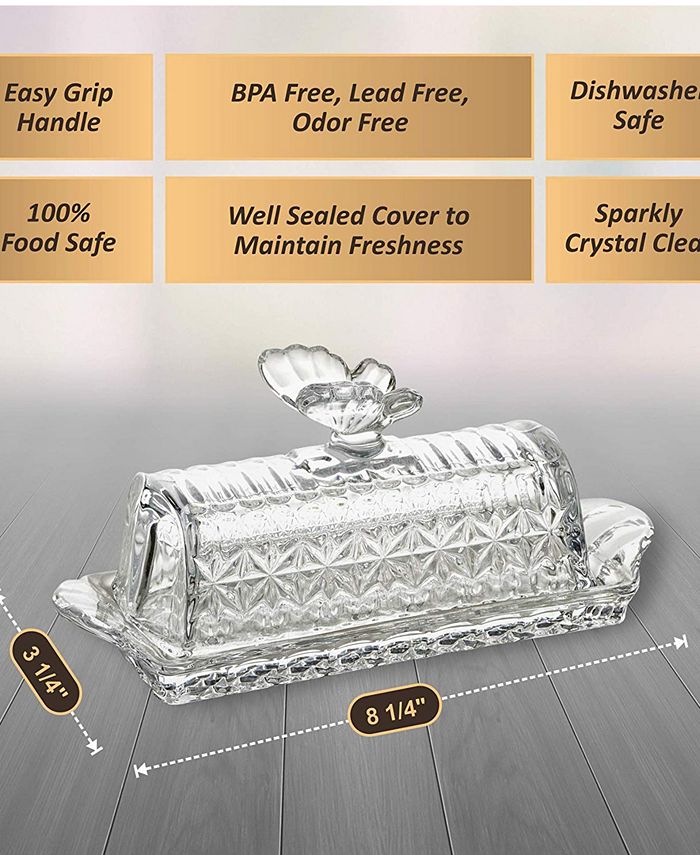 Bezrat Glass Butter Dish Macy's