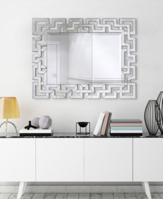 Solid Wood Covered with Beveled Antique Mirror Panels - 31" x 40"