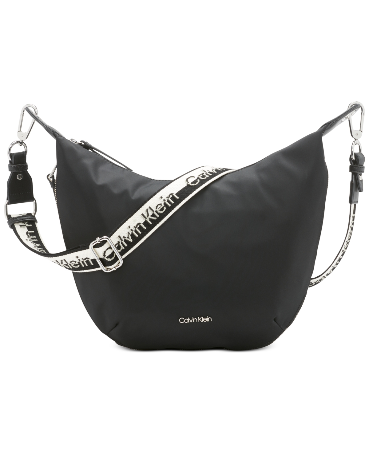 Calvin Klein Saddie Large Crossbody In Black/silver ModeSens