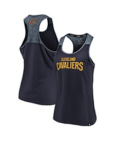 Women's Branded Navy and Heathered Navy Cleveland Cavaliers Made to Move Static Performance Racerback Tank Top