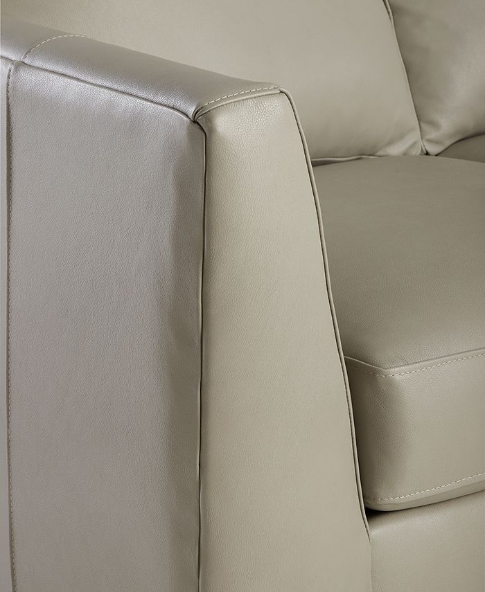 Macy's Cheriel 39" Leather Chair, Created for Macy's & Reviews