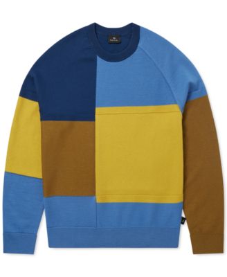 PAUL SMITH - Men's Regular-Fit Pieced Colorblocked Sweatshirt