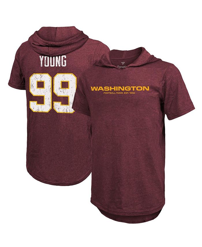 NFL Men's Short Sleeve Hooded Sweatshirt, Size Small, Washington