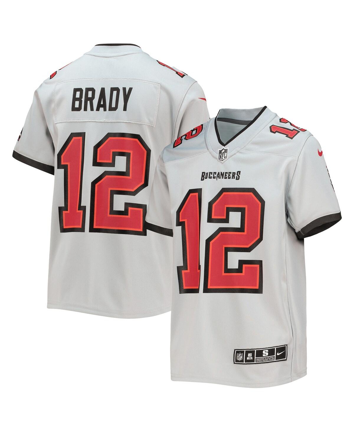 Big Boys Nike Tom BradyTampa Bay Buccaneers Inverted Team Game Jersey - Gray