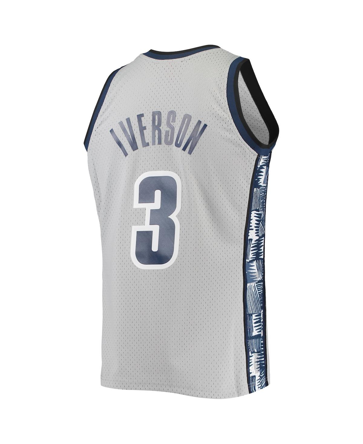 Men's Mitchell & Ness Allen IversonGeorgetown Hoyas 1995-96 Swingman Replica Jersey - Gray